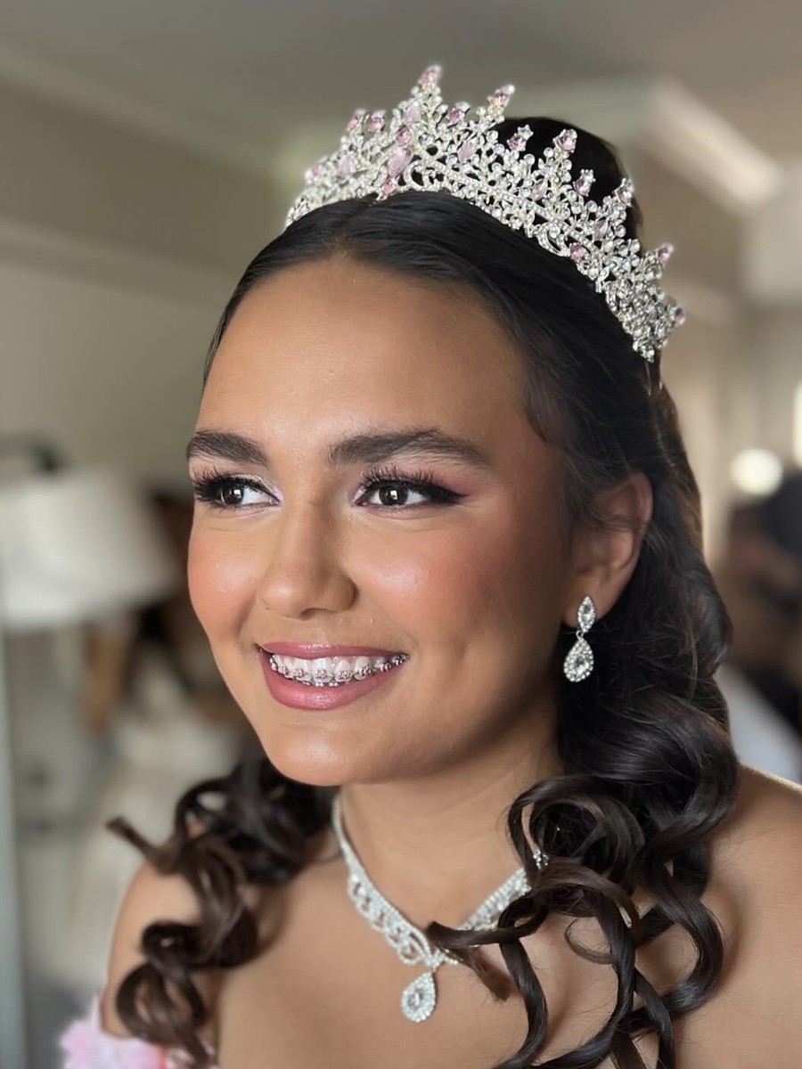 Quinceañera makeup and hair by Just Mel, Los Angeles
